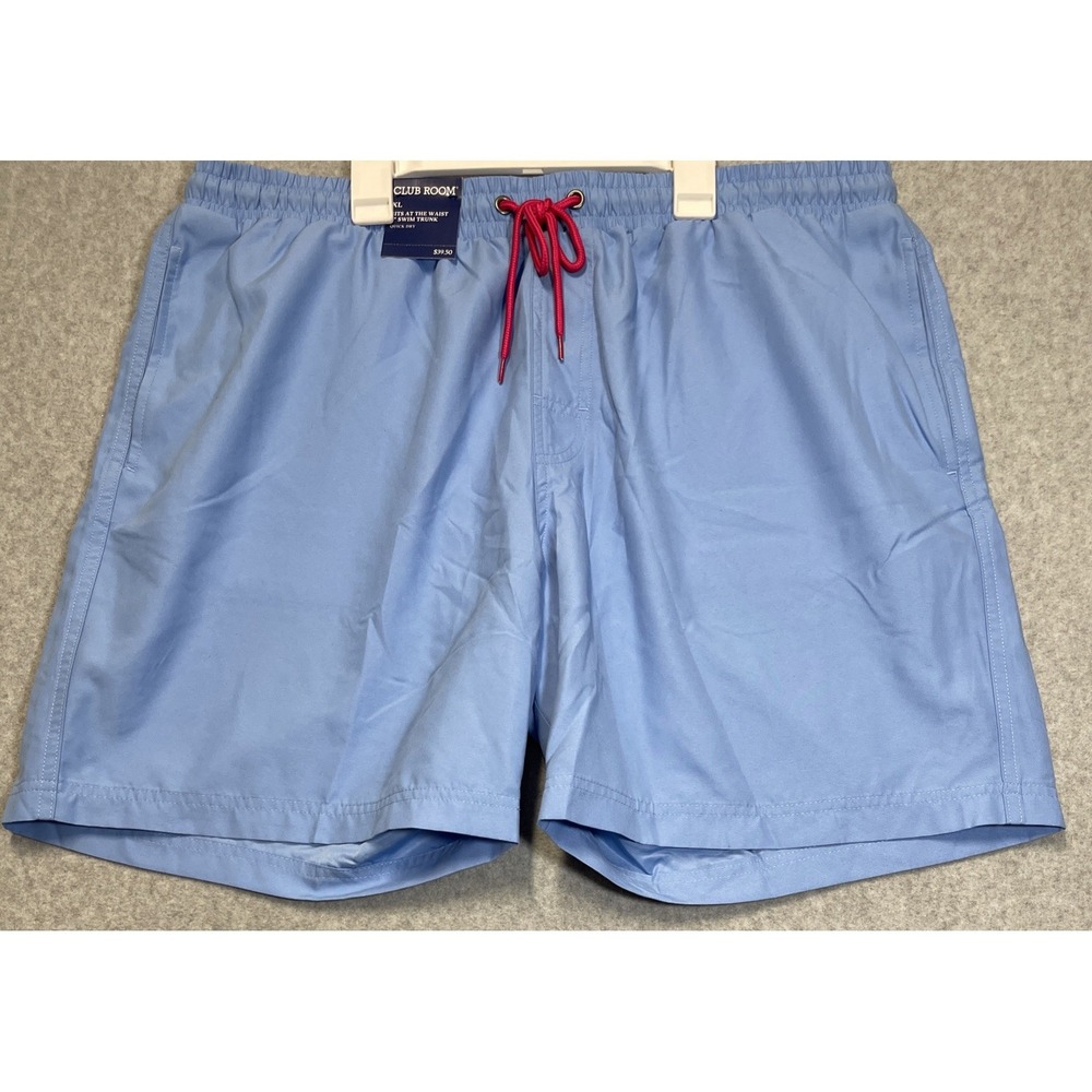 Club Room Mens Ocean Blue Swim Trunks Quick Dry Size XL